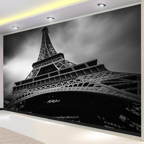 Papier Peint Panoramique Paris 250x175 cm 3D Papier Peint Intissé Thème Architectural Photo Trompe l'oeil Poster Grand Mural Salon Chambre Enfant Chambre Décoration Murale a-9155