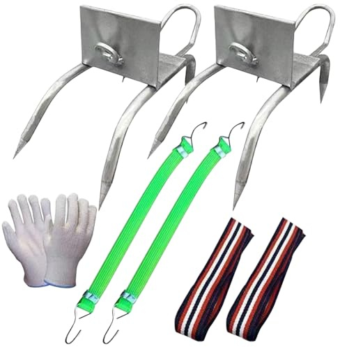Baumpfleger-Spikes, tragbare Baumkletterspikes, mit Geschirr kompatibel, sichere Ausrüstung, zum Auffangen von Obstpflücken, Herren, Damen, Erwachsene, Teenager