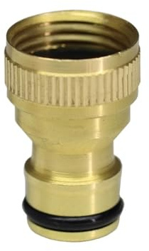 MZPOZB Conectores de Grifo latón Rosca 1/2 '', 3/4'', 1'', Accesorios riego jardín, Adaptador Acoplamiento for Manguera, 2 uds(Color-B)