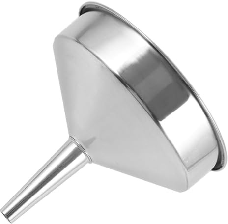 HORIALENCE Embudo y Diseño Extra Grueso de Acero Inoxidable con Boca Ancha Grande para Transferencia de Líquidos Fácil de Limpiar en Automóviles y Uso Industrial