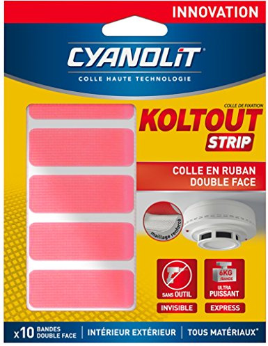 CYANOLIT 33507247 Strip Ruban adhésif de fixation, Transparent