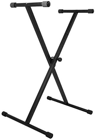 On-Stage KS7190 Classic Single-X Keyboard Stand, Black