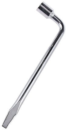 Almencla Professional Wheel Nut Wrench, Stainless Steel for Car Truck Brace Tire Hex Key Socket Spanner - 17mm