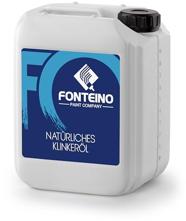 Klinkeröl Natursteinöl Schieferöl – Farbvertiefend, wasserabweisend & pflegend – für Klinkersteine, Ziegel, Cotto, Ton & Pflastersteine – Steinpflege für Innen- & Außenbereich I 5L