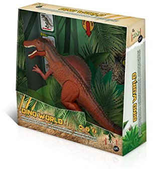 Tachan Dinosaurier Spinosaurus mit realistischen Sounds, Lichter, Gehfunktion, Kopf bewegen, braun (780T00675)