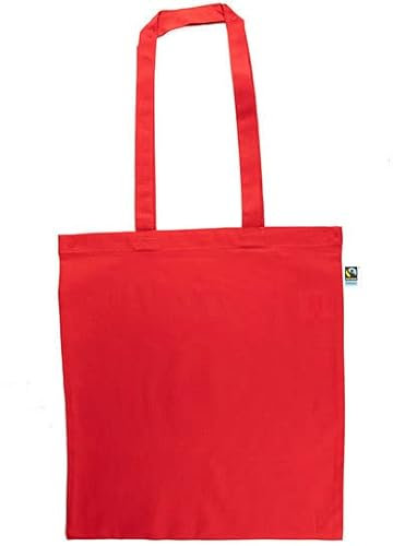 WebTextilien24 – Fairtrade – Bio-Baumwollbeutel Stoffbeutel mit langen Henkeln – 38x42cm – unbedruckt - in vielen verschiedenen Farben und Vorteilspacks zum bemalen, basteln DIY