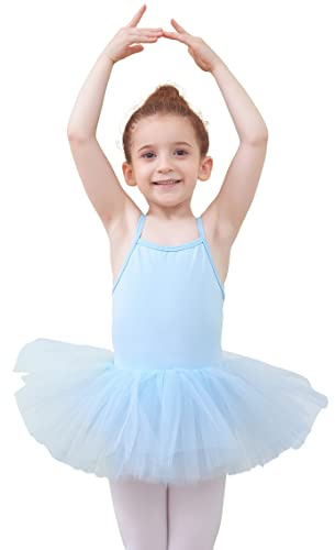 Tancefair Ragazze Vestito da Balletto Body Danza Tutu Cotone Camisole Balletto Leotard Cinghie regolabili Ginnastica Bottede da Ballo