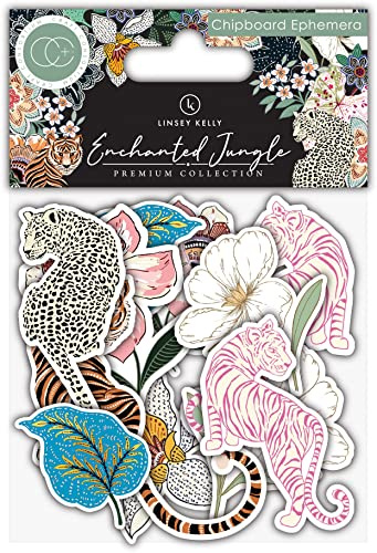 Craft Consortium Chipboard Ephemera 20/Pkg-Enchanted Jungle