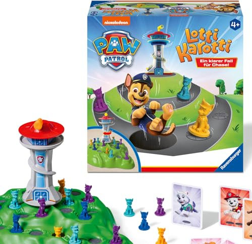 Ravensburger 22372 - PAW Patrol Lotti Karotti, Spiele-Klassiker mit den Serienhelden aus PAW Patrol, für 2 bis 4 Kinder ab 4 Jahren - Geburtstagsgeschenke
