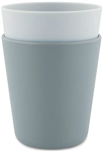TRIXIE Lot de 2 gobelets uni bleu pétrole