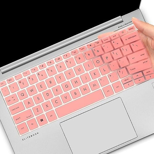 Tastaturabdeckung für HP EliteBook 830, 835, 840, 845, 1040, G9, G10, 2023, 2022, 13,3, 14 Zoll (35,6 cm), Laptop-Zubehör, Tastaturschutz (nicht geeignet für 830/840/845/1040 G8 G7 G6 G5 4 G3) Pink