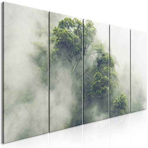 murando - Leinwandbild mit Struktur Landschaft, 225x90 cm, 5-teilig, modern
