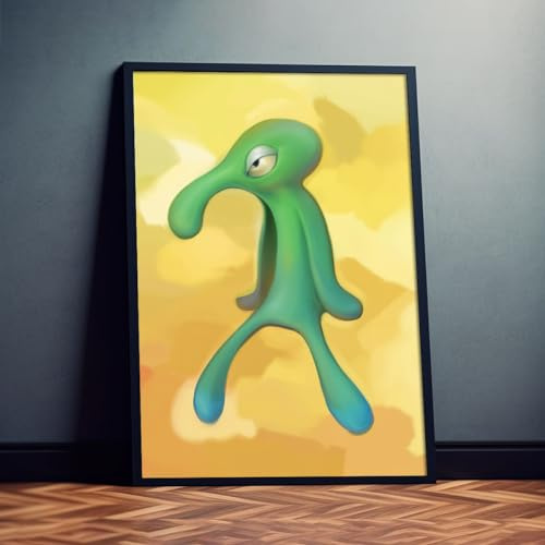 Dekomundo Der grüne Thaddäus Poster Wandkunst für Wohnzimmer, Schlafzimmer, Kinderzimmer, 30x40 cm