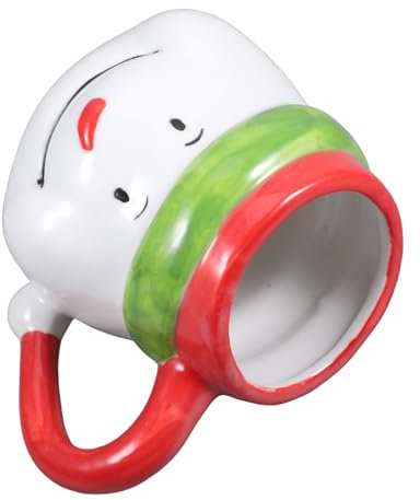 Amosfun Cartoon-kaffeetasse Schneemann-design Multifunktionsbecher für Weihnachten Büro Wasserbecher
