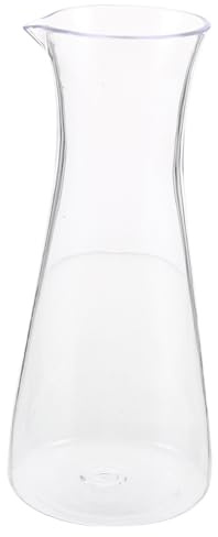 SHOWERORO Jarra de Vino Acrílico Transparente 550 Ml para Servir Vino Tinto Decantador Reutilizable Uso en Fiestas Cenas y Reuniones Familiares