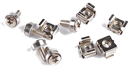 OUNONA 20pièces Écrous Cage à Trou Carré Lot Rondelles De Montage pour Rack De Serveur Et Armoire