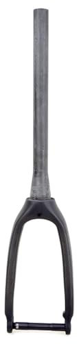 BSFHQS 16 20 Falträder Starre Gabeln Vollcarbon BMX Gabel 1-1/8 Gerades/konisches Rohr Fahrräder Vordergabel 15 * 100mm Steckachse C/Scheibenbremse(Matte Tapered,16in)