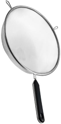 SECFOU Strainer Spoon Mesh Stainless Steel Fine Mesh Strainer Spoon Kitchen Sink Straining Juices and Rice