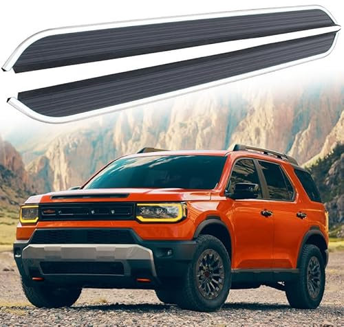 Lot de 2 pédales fixes pour marchepied latéral avec barre Nerf pour Honda Passport 2026.