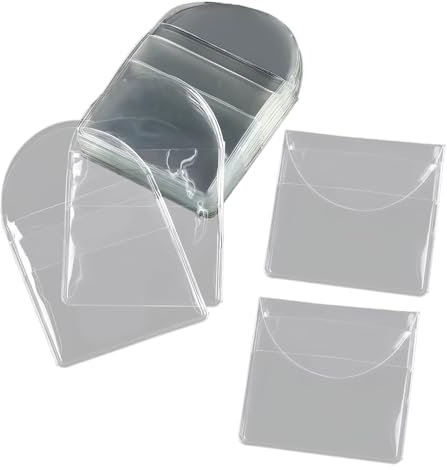 50 Pcs Einzelpocket Münzhülsen Münzlagerhülsen Münzschutz Klarer Münzhalter Für Münzsammlerschutzschutz