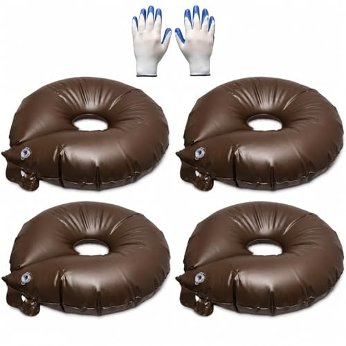 IRSTBL Tree Watering Rings 4-Pack – 15 Gallon Slow-Release Irrigation Bags – Deep Watering for Trees & Shrubs – Includes Gardening Gloves