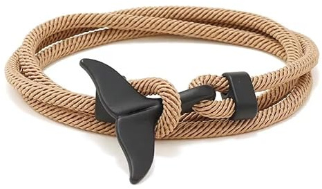 aninu Bracciale Balena Orca con App Monitoraggio – Adozione Simbolica Orca (Balena Assassina), Bracciale Surfista Ciondolo Pinna di Balena, Amicizia Coppia Regalo Uomo Donna Bambini, 7 Colori