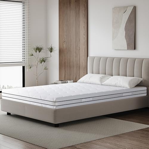 EGO HOME Matratze 100x200 cm Hoch 16cm Härtegrad H2/H3 7-Zonen Kaltschaummatratze mit Gel Memory Foam, Öko-TEX Zertifiziert, Rollmatratze Punktelastisch mit Weicher Bezug, Wolken-Ahnlichem Tragegefühl