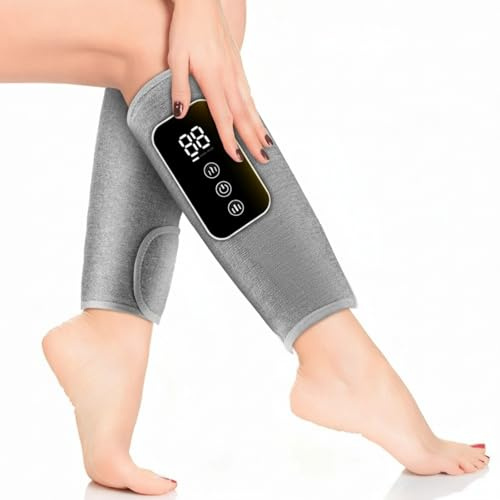 Bein Massagegerät, Wadenmassagegerät, Elektrisches Heißdruckmassagegeräts mit 3 Intensitäten und 3 Modi, Beinmassagegerät Kabellos für Schmerzen und Durchblutung, Ein Geschenk für Familie & Freunde