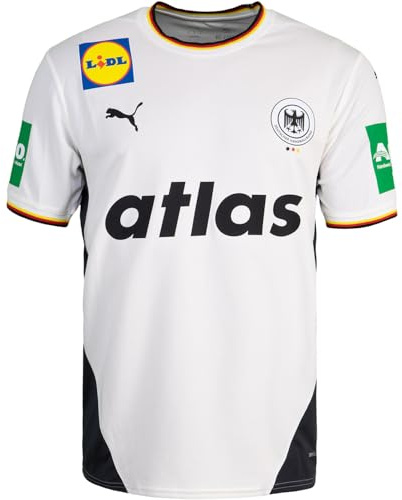 PUMA DHB Deutschland Handball Trikot Jersey (DE/NL/SE/PL, Alphanumerisch, XL, Regular, Regular, Home White)