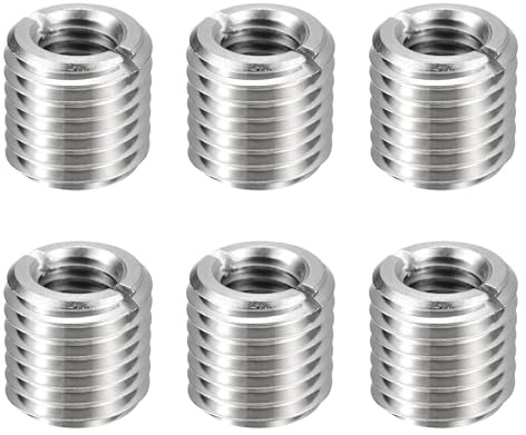 QUARKZMAN 6 Pezzi Inserti Filettati M10x1.5 Femmina M16x2 Maschio 15mm | Dadi Riduttori In Acciaio Inossidabile Metriche Manicotti Autofilettanti