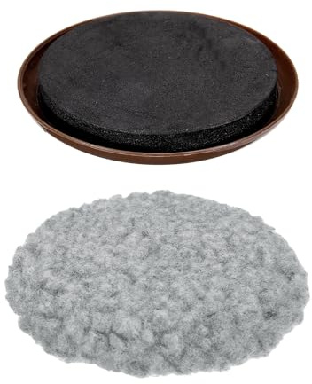 sourcing map Patins de meubles ronds amovibles et réutilisables en plastique de 8,9 cm, patins de chaise à double usage avec chaussette en bois dur pour moquette, carrelage, sol en bois dur, vinyle