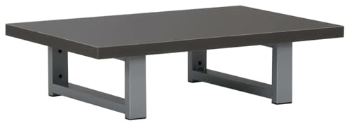 Tidyard Bathroom Wall Shelf Grey - Chipboard + Metal, 60 x 40 x 16.3 cm, Storage for Hand Soap & Towels Model283806