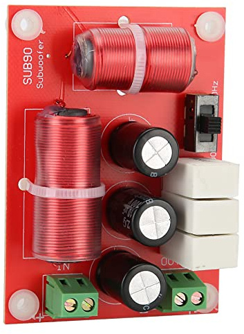 Filtre de Croisement Audio 3 Voies, séparateur de fréquences Graves pour Enceintes 4 à 8 ohms, réglable à 800 Hz/1000 Hz avec condensateurs MKP, Filtre du troisième Ordre à 18 DB
