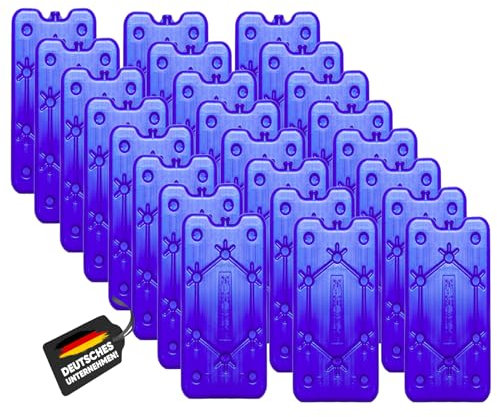 NEMT 24x Flacher Kühlakku 400 ml Kühlakkus 25x14x1,4cm Kühlelemente Kühltasche Kühlbox