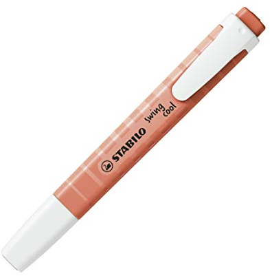 STABILO - Textmarker - swing cool Pastel - Einzelstift - Korallrot