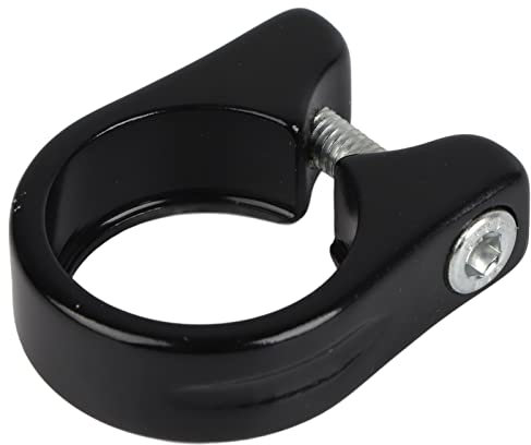 Fahrrad-Sattelklemme, Schwarz 31,8 Mm, Fahrrad, Mountainbike, Reitsattel, Sattelstütze, Klemmhalterung, SS, Premium-Fahrrad-Sattelstütze, Fahrrad-Schnellspanner, Sattelstütze mit Aluminiumlegierung