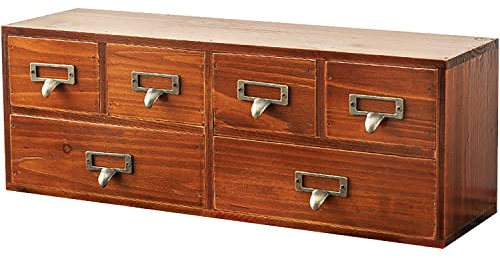 Vintage-Schreibtisch-Organizer mit 6 Schubladen, Organizer, 1 Stück