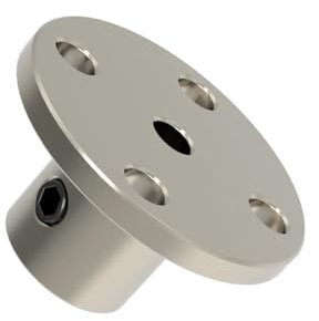 Yinxi 1pc 3/4/5/6/6.35/7/8 Millimetri di Alluminio Rigido Flangia di Accoppiamento Motore Albero di Guida Accoppiatore connettore di Supporto per RC Fai da Te Giocattoli (Color : 5mm-Silver)