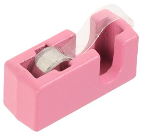 HOODANCOS Mini Tape Dispenser Für Realistischer Klebebandspender Rosa Als Dekoratives Zubehör Für Miniaturhäuser Und Ansprechend Gestaltet