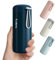 Exllena Trinkflasche klein 300ml – Mini-Thermosflasche mit Silikon-Griff, 100% Auslaufsicher, kleine Trinkflasche edelstahl für Milch, Kaffee...– Perfekt für Handtasche und unterwegs(Dunkelblaut)