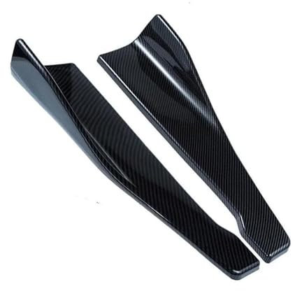 SUTVCM Für E90 Seitenschweller Stoßstange Spoiler Splitter Schutz Kratzer Seitenschwellerverlängerung Lippensplitter(Kohlenstoff)