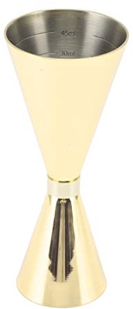 FLEXMAN Jigger, Jigger de Cóctel Doble, Cono de Jigger Flexible de Acero Inoxidable de 30 mm a 60 mm, Jigger para Tender, Jigger Japonés para el Hogar, Restaurante (Chapado en oro)
