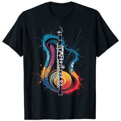 Clarinettiste Clarinette Instrument Musique Couleur Noel T-Shirt