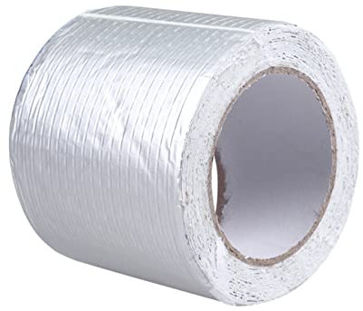 JECOMPRIS Wasserdichtes Butylkautschuk-reparaturband Dachreparaturband Aus Aluminiumfolie Und Butylkautschuk Silber Für Rohr Und Schwellerestauration