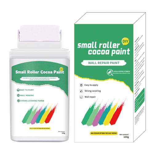 Pintura de retoque blanca,Pintura de retoque para paredes | Pasta reparadora de paredes de pintura de látex de 100 g,Pintura blanca para techo, a base de agua, kit de pintura para pared, pintura de re