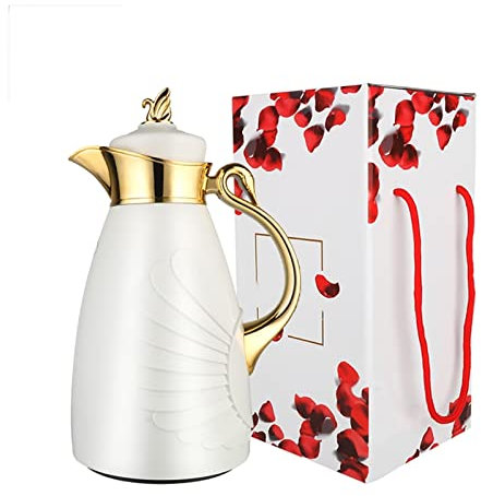 Carafe à café isotherme avec doublure en verre, carafe isotherme à double paroi pour eau et boissons
