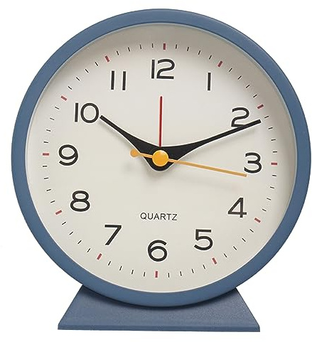 UncleS Moderno comodino moderno orologio da scrivania in metallo con luce snooze minimalista cronometraggio accurato per casa o ufficio