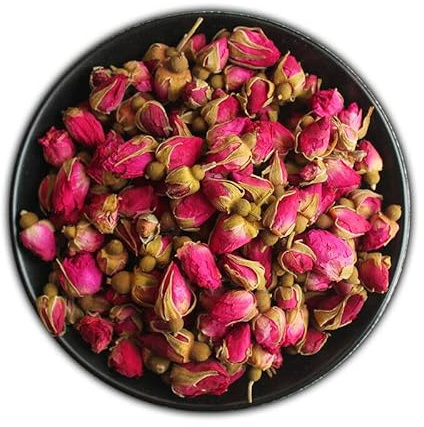 Té De Capullos De Rosa Roja Con Aroma a Flores Secas Té De Hierbas Con Un Rico Aroma a Rosas Té De Hierbas Verde OrgáNico Que Nutre La Piel (50g)