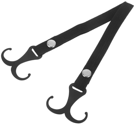 CONGARTENO 2 pezzi Ganci Passeggino in Nylon e Resistente Ganci Frontali Foratura per Appendere Pannolini e Borse Clip Organizzatore Stroller Facile Installare per