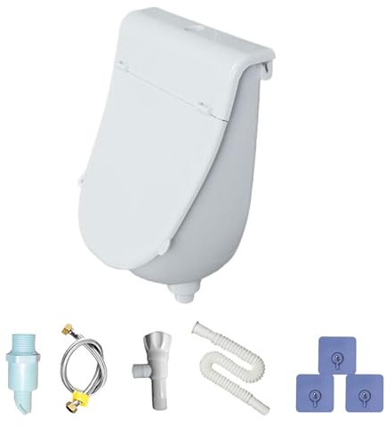 Urinoir d'extérieur pour homme | Inverseur d'urine mural | Urinoir portable anti-débordement avec couvercle pour enfants, garçons, camping, camping-car et toilettes d'arrière-cour